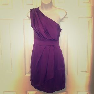BCBGenereation purple one shoulder dress